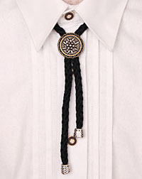 "Edelweiss" cord-necklace black