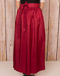 Apron long, red