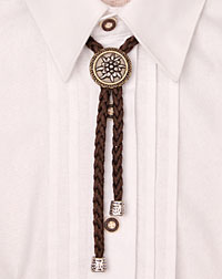 "Edelweiss" cord-necklace brown