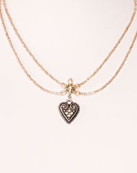 "Lisa"  necklace heart beige