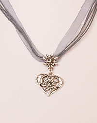 "Herzchen" necklace grey