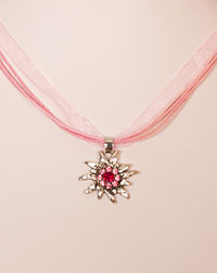 "Edelweißchen" Halskette pink