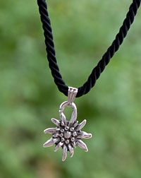 "Edelweiß" Kordelkette schwarz