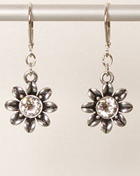 "Blume" earrings crystal