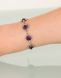 "Blume" Armband beere