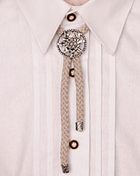 Cord- necklace ecru