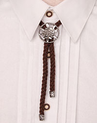 Cord- necklace brown