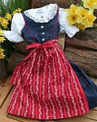 "Tara" Dirndl, Bluse, Schürze