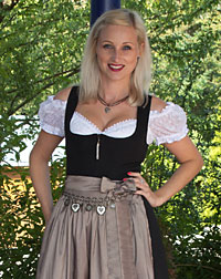 Bedienungsdirndl 70cm ohne Schürze