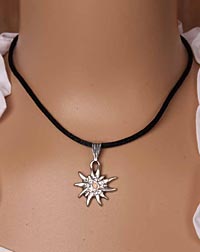 "Edelweißchen" Kinder Kette schwarz