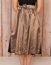 Dirndl Schürze midi taupe