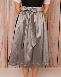 Dirndl Schürze midi silber