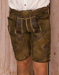 "Riedlingen"  Lederhose mit Gürtel