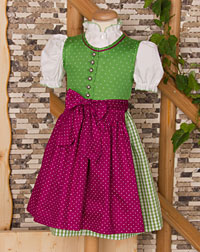 "Rüthen" dirndl, blouse, apron