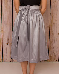 Apron midi silver