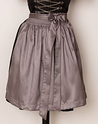 Apron short silver