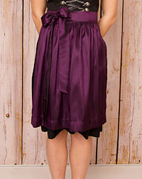 Apron short plum