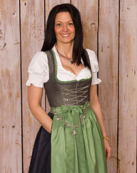 "Brunnthal" Dirndl mit Schürze