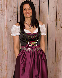 "Burgberg" dirndl + apron