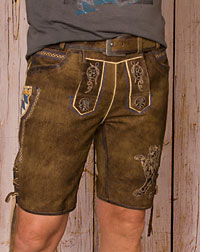 "Burgthann" leather trousers + belt