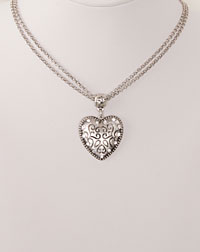 "Trachtenherz" Necklace silver