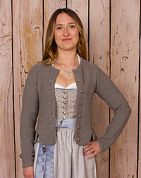 "Hallerndorf" Strickjacke grau