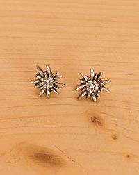 "Edelweiß" ear stud with stones