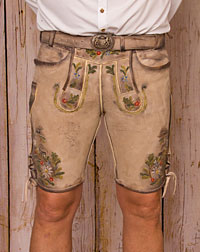 "Kist" Lederhose mit Gürtel