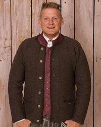 "Kürnach" Strickjacke braun