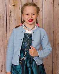 "Königsberg" Strickjacke hellblau