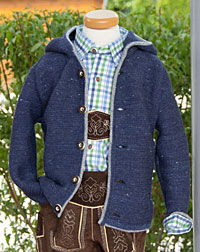 "Meinheim" Strickjacke m. Kapuze