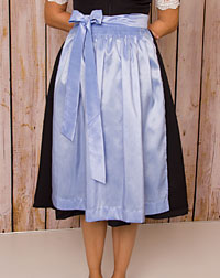 Dirndl-Schürze midi hellblau