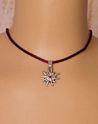 "Edelweißchen" Kinder Kette pflaume