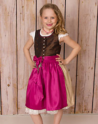 "Moos" Dirndl, Bluse, Schürze