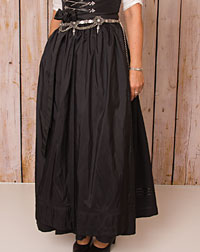 Apron long, black