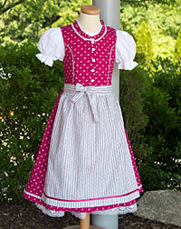 "Pitten" dirndl,blouse,apron