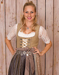 "Rieden" Dirndl mit Schürze