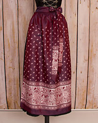 Dirndl Schürze lang pflaume