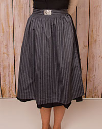 Cotton apron midi anthracite