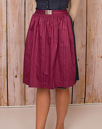 Cotton apron short burgundy