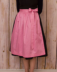 Cotton apron midi antique pink