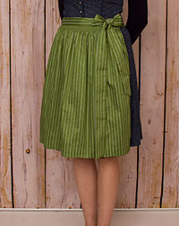 Cotton apron short olive