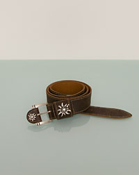 Belt with edelweiss application