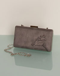 "Linda" Clutch dunkelgrau