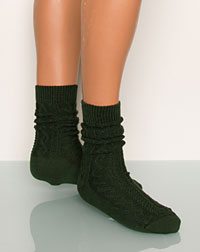 Socks dark green