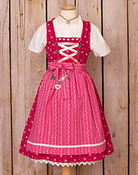"Spalt" Dirndl, Bluse, Schürze