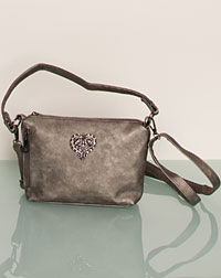 "Pia" bag grey metallic