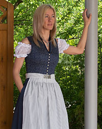 "Waidhaus" Stretch-Dirndl mit Schürze