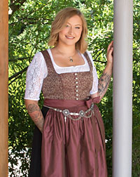 "Wechingen" dirndl + apron