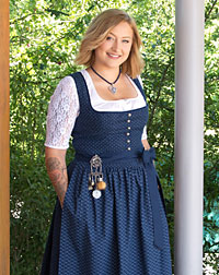 "Wasserburg" Dirndl mit Schürze